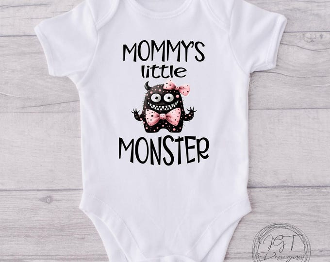 Mommy's Little Monster Halloween Baby Onesie® Bodysuit - Coquette Design