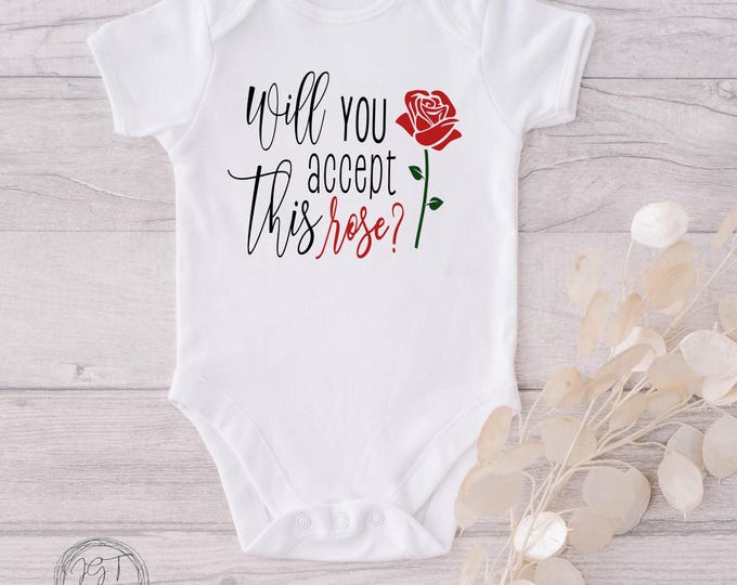 Will You Accept This Rose Baby Onesie® Bodysuit - Bachelor TV Inspired