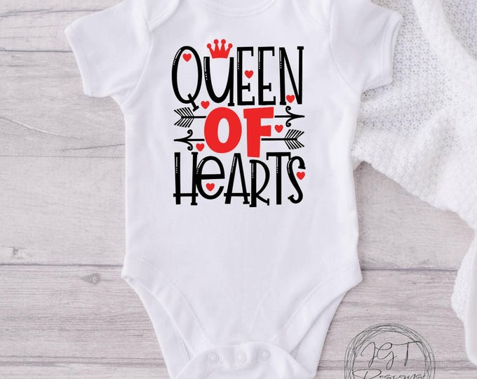 Valentine's Day Baby Onesie® Bodysuit - Queen of Hearts