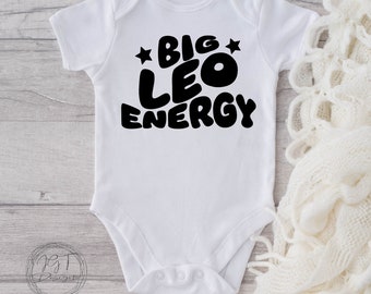Leo Zodiac Baby Onesie® Bodysuit -  Big Leo Energy -