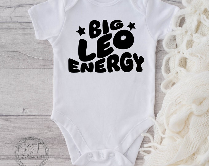 Leo Zodiac Baby Onesie® Bodysuit -  Big Leo Energy -