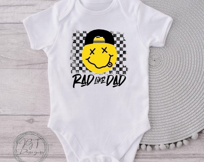 Rad Like Dad Retro Baby Onesie® Bodysuit