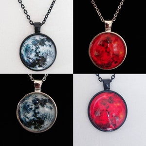 Red moon clearance jewelry etsy