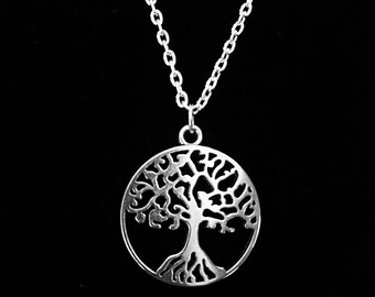 Tree of life Gaia Necklace Charm Mother Nature Pendant Earth Branches Wiccan Pagan