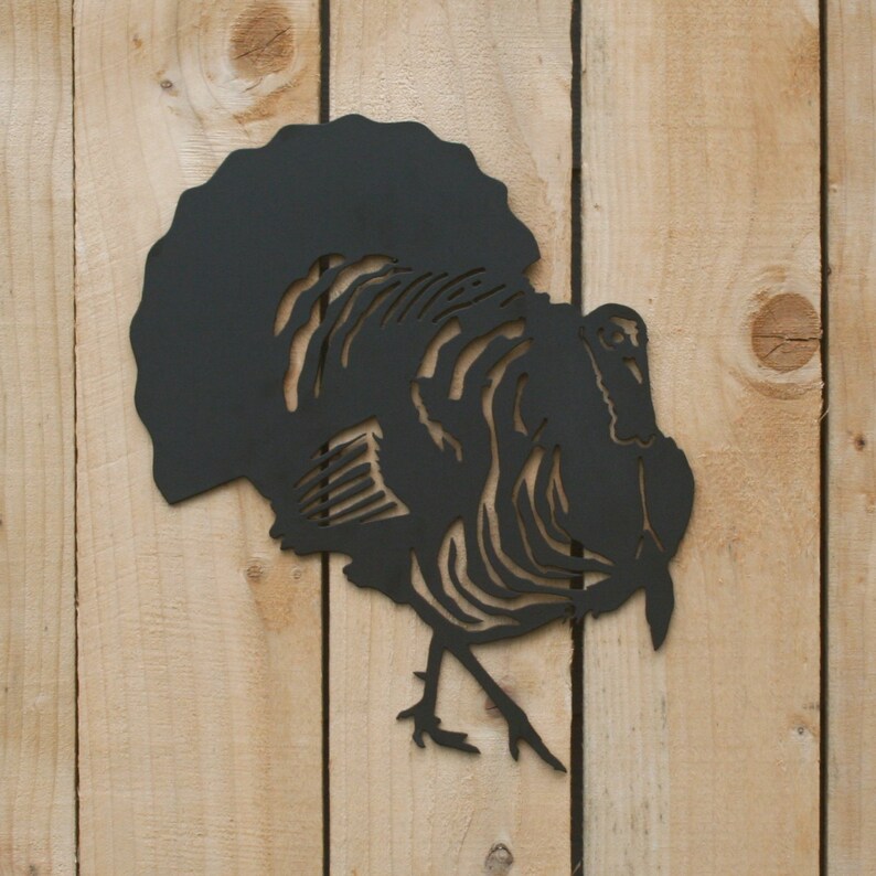 Turkey Metal Art Wild Turkey Hunting Wall Hanging Etsy