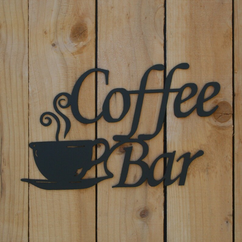 Coffee Bar Decor Sign Coffee Bar Kitchen Home Decor Etsy Etsy