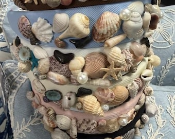 Headbands Seashell Encrusted Hand Embellished Choose Color New Prom Wedding Everyday