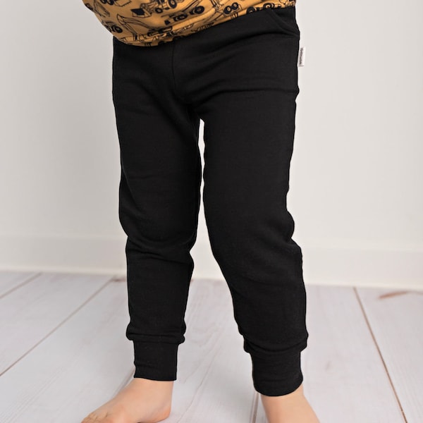 Black Bamboo Jogger Pants