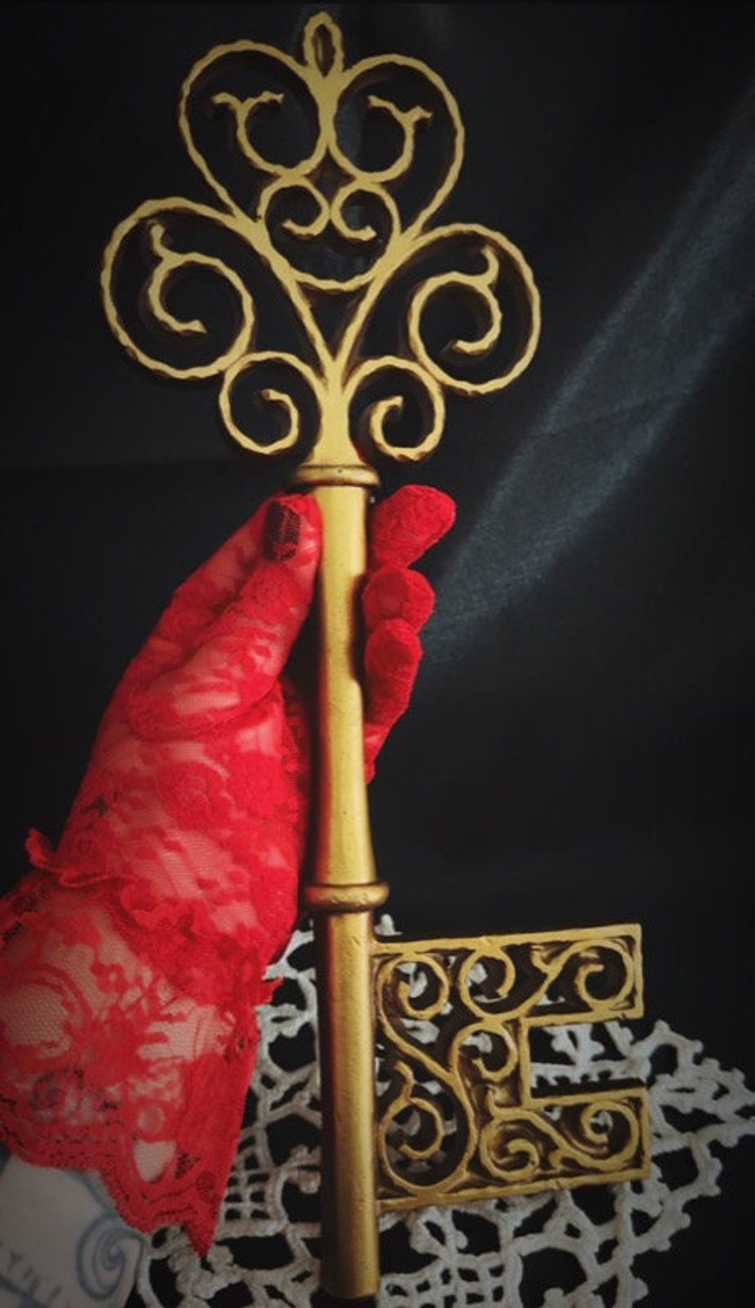 Vintage Gold Key Wall Decor Antique Goth Gothic Dark Decor Etsy