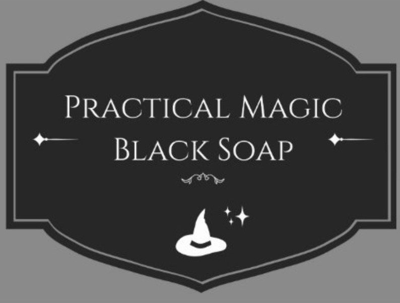 Practical Magic Black Soap Owens Sisters Charcoal Essential Oils Witch Bath Rose Calendula Chamomile Vegan Natural Skincare image 4