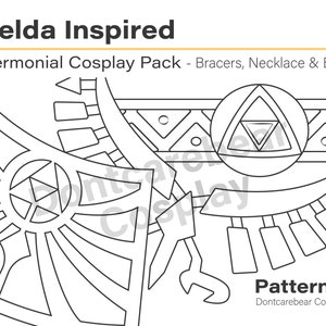 Zelda Geïnspireerd - Ceremonieel Cosplay Pack - Patroon - Digitale download