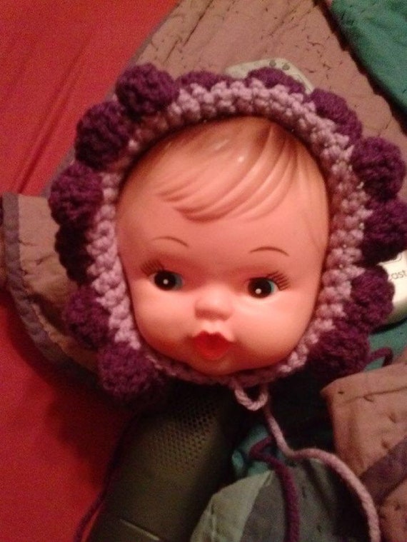 crochet baby doll with attached blanket