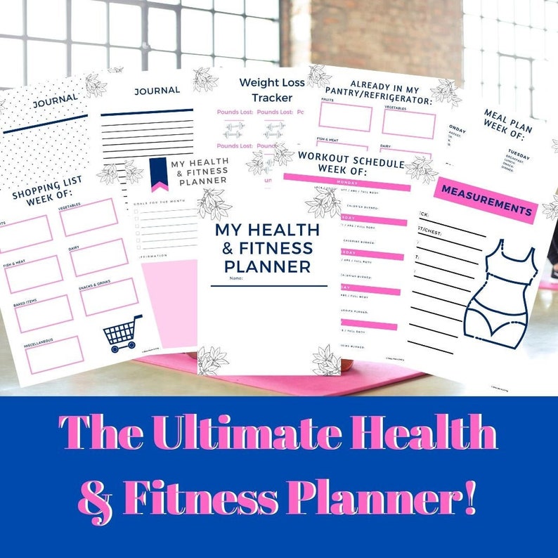Ultimate Health and Fitness Planner Printable Health Planner Etsy