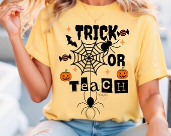 Trick or Teach PNG, Halloween PNG