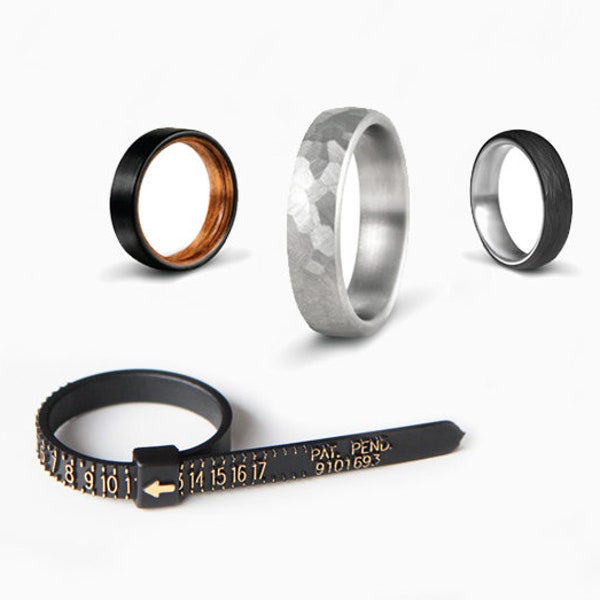 Ring Sizing Kit Featuring Simple Tool to Size Men and Women from size 2 to 17, including 1/2 Sizes. Free if Purchasing Ring!