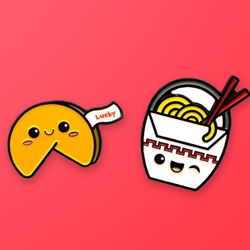 Enamel Pins Mac & Cheese Set of 2 Soft Enamel Pins Etsy