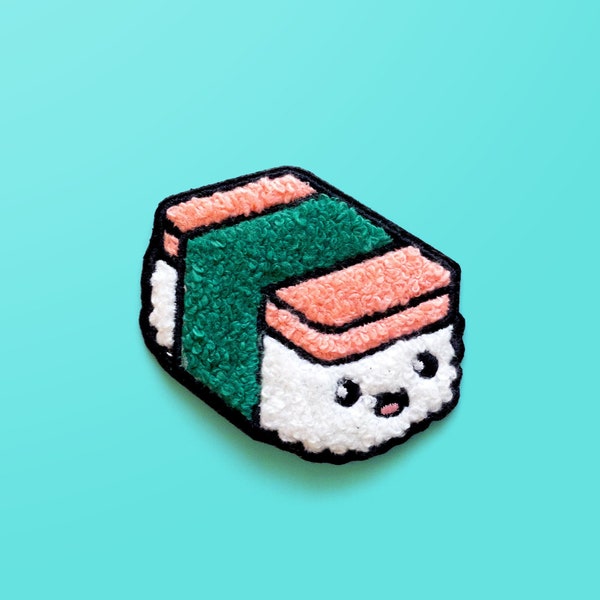 Musubi - Iron On Patches - Chenille Patches - Cute Patches - Food Patches - Foodie Patches