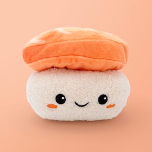 Sushi Plushie - 5&quot; Large Soft Plush Toy - Food Plush - Stuff Animal - Cute Food - Foodies Gift - Kawaii Gift - Birthday - Asian Food - Gifts