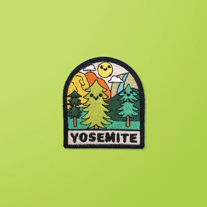 Yosemite Patch - National Park - Iron On/Sew On Patches - Embroidered Patch -  Backpack Denim Jacket Embroidery Decal - Travel Gifts