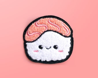 Sushi - Iron On Patches - Chenille Patches - Cute Patches - Food Patches - Foodie Patches