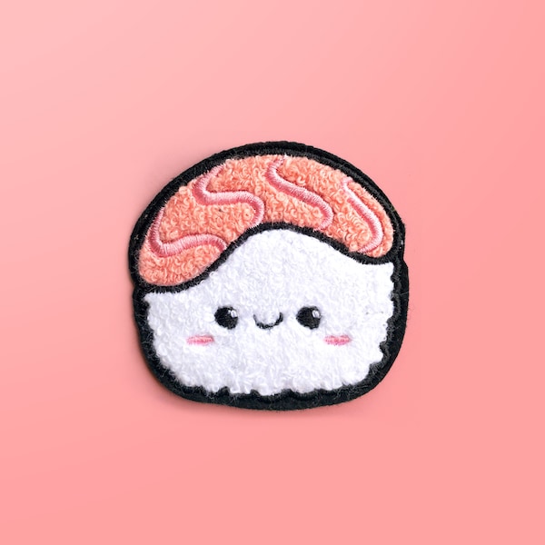Sushi - Iron On Patches - Chenille Patches - Cute Patches - Food Patches - Foodie Patches