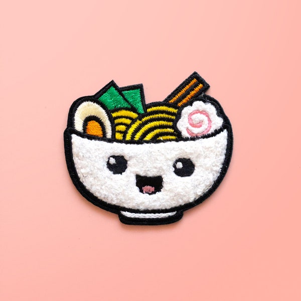 Ramen - Iron On Patches - Chenille Patches - Cute Patches - Food Patches - Foodie Patches