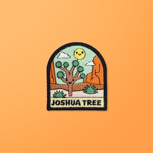Joshua Tree Patch - National Park - Iron On/Sew On Patches - Embroidered Patch -  Backpack Denim Jacket Embroidery Decal - Travel Gifts