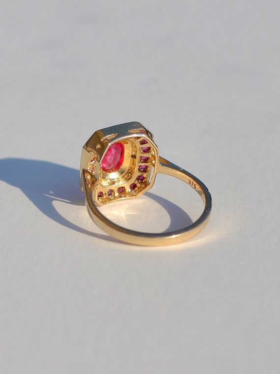 Ruby Diamond Deco Target Ring - image 4