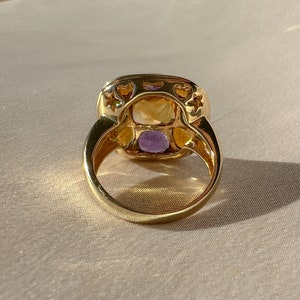 Vintage 14k Citrine Amethyst Peridot Ring 5.00cts image 7