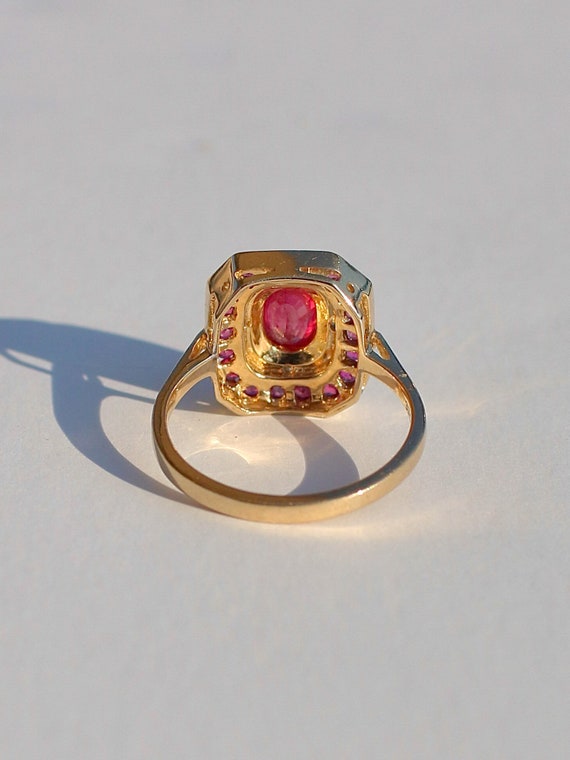 Ruby Diamond Deco Target Ring - image 6