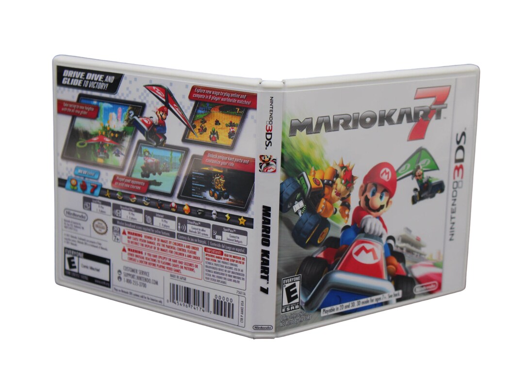 Nintendo 3DS Mario Kart 7 Reproduction Game Case & Cover Art NO GAME