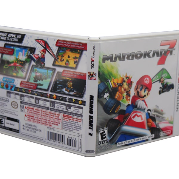 Nintendo 3DS Mario Kart 7 Reproduction Game Case & Cover Art (NO GAME DISC)