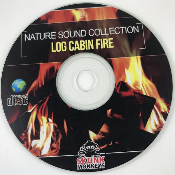 Nature Sounds Collection Log Cabin Fire Relaxation Meditation Sleep Aid White Noise CD