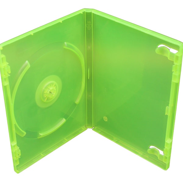 XBOX 360 Translucent Green Replacement Game Storage Box Holder Cases