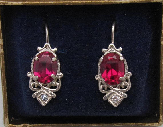 Sterling Silver Earrings - Art Nouveau