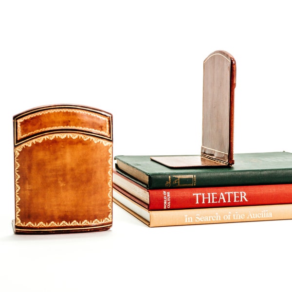 Leather Bookends Etsy