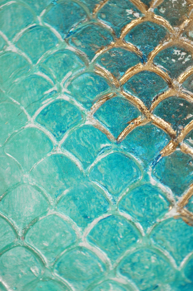 Vintage Boho Mermaid Tail Wall Art Wall Decor Mermaid Decor Etsy