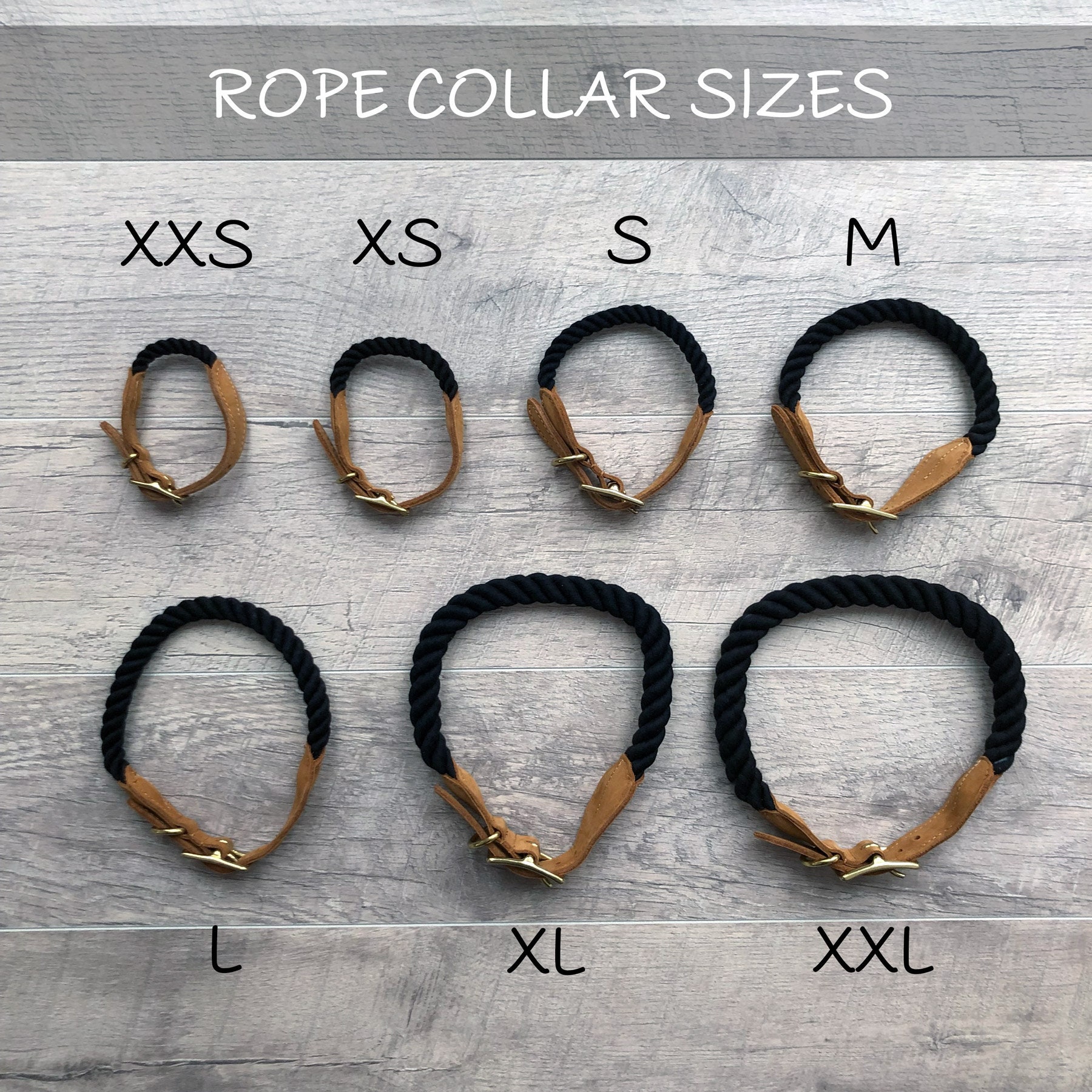 Blue Ombre Rope Dog Collar Adjustable Rope & Leather Dog Etsy