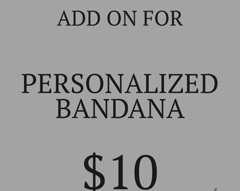 ADD ON: Personalized Bandana Tag