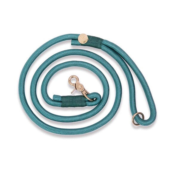 Nautical Rope Leash - Blue / Green