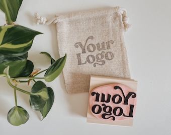 Hand Carved Business Logo Stamp | Custom Packaging Stamp