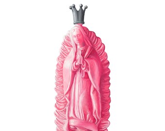 8x12 Nostra Signora di Guadalupe Stampa della Pittura Originale