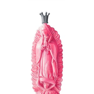 11x17 pulgadas. Agua Bendita de Nuestra Señora de Guadalupe