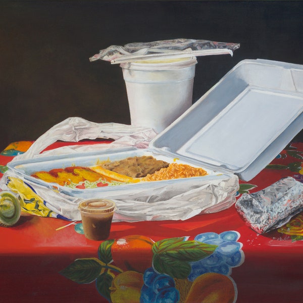 12x16 Enchilada Still Life. Giclée print of Original Painting (Series Out of 75)