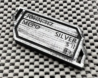 Silver team season 2 dog tags - ready to wear