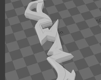Warrior Gauntlet Glyph - STL for 3d printing - DIGITAL DOWNLOAD