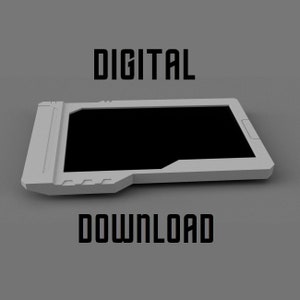 Sci-Fi tablet prop - Digital Download STL for 3d printing