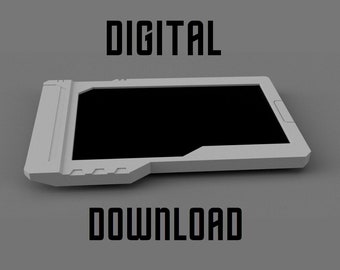 Sci-Fi tablet prop - Digital Download STL for 3d printing