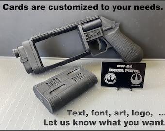Collectables Plaque - Laser engraved cards with display stand