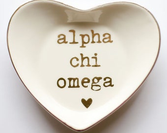 Alpha Chi Omega Ring Dish